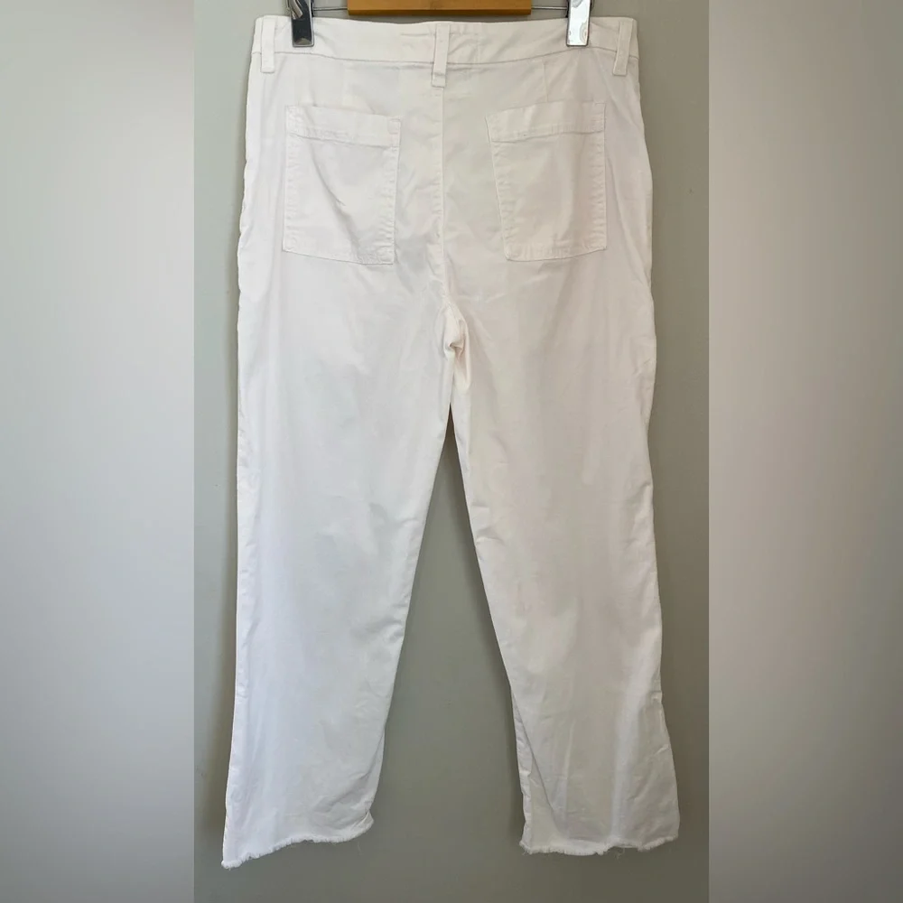 Frank and Eileen Blackstone Utility Pant White Size 6 Cottagecore Coastal Boho - Picture 8 of 13